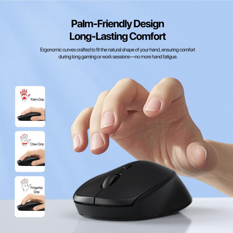 DUX DUCIS DM Series Bluetooth 2.4GHz Wireless Mouse, 1600/1200/800DPI