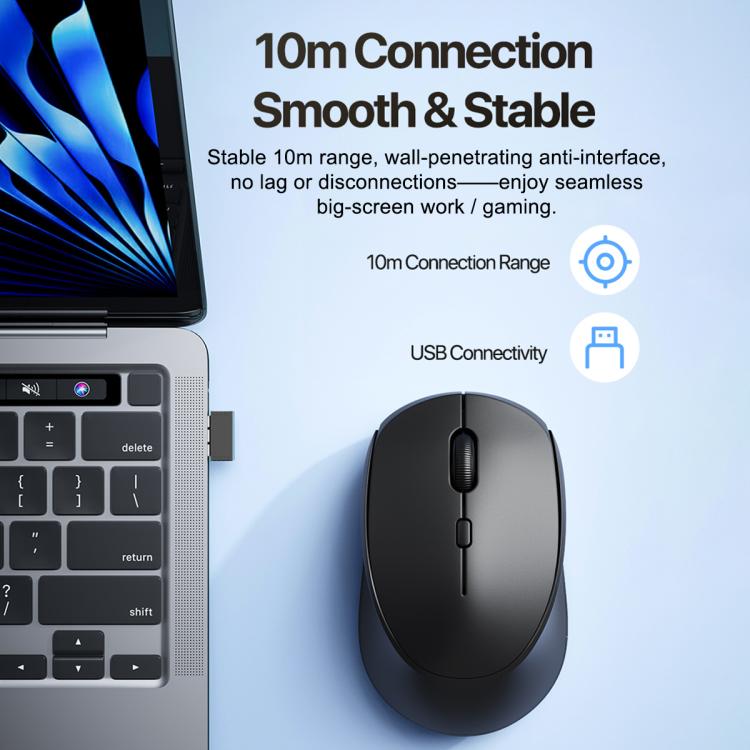 DUX DUCIS DM Series Bluetooth 2.4GHz Wireless Mouse, 1600/1200/800DPI