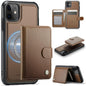 JEEHOOD J09 Buckle Card Bag MagSafe Magnetic Style RFID Leather Phone Case, For iPhone 13 Pro, For iPhone 13, For iPhone 12 / 12 Pro, For iPhone 11 Pro Max