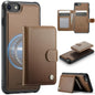 JEEHOOD J09 Buckle Card Bag MagSafe Magnetic Style RFID Leather Phone Case, For iPhone 14 Pro, For iPhone 14 Pro Max, For iPhone SE 2022 / SE 2020 / 8 / 7, For iPhone 13 Pro Max