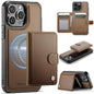 JEEHOOD J09 Buckle Card Bag MagSafe Magnetic Style RFID Leather Phone Case, For iPhone 15 Pro, For iPhone 15 Plus / 14 Plus, For iPhone 15, For iPhone 14