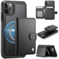JEEHOOD J09 Buckle Card Bag MagSafe Magnetic Style RFID Leather Phone Case, For iPhone 13 Pro, For iPhone 13, For iPhone 12 / 12 Pro, For iPhone 11 Pro Max