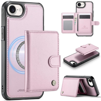 JEEHOOD J09 Buckle Card Bag MagSafe Magnetic Style RFID Leather Phone Case, For iPhone 18 Pro, For iPhone 18 Pro Max, For iPhone 17e / 16e, For iPhone 17 Pro Max