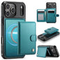 JEEHOOD J09 Buckle Card Bag MagSafe Magnetic Style RFID Leather Phone Case, For iPhone 17 Pro, For iPhone 17, For iPhone Air, For iPhone 16 Pro Max
