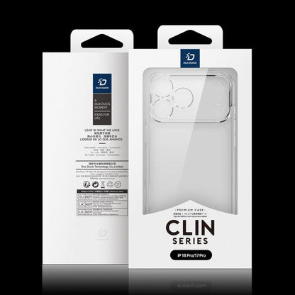 DUX DUCIS Clin Series PC + TPU Phone Case, For iPhone 18 Pro, For iPhone 18 Pro Max, For iPhone 17 Pro Max, For iPhone 17 Pro, For iPhone 17, For iPhone 17 Air