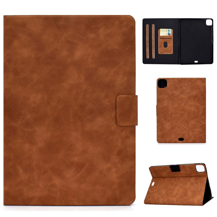 Cowhide Texture Horizontal Flip Leather Case with Holder & Card Slots & Sleep / Wake-up