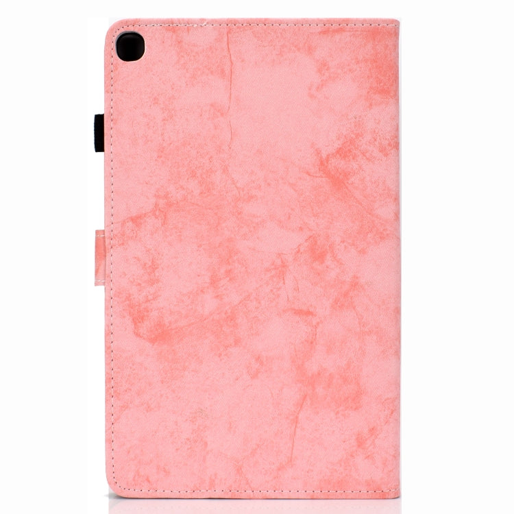 Marble Style Cloth Texture Leather Case with Bracket & Card Slot & Pen Slot & Anti Skid Strip