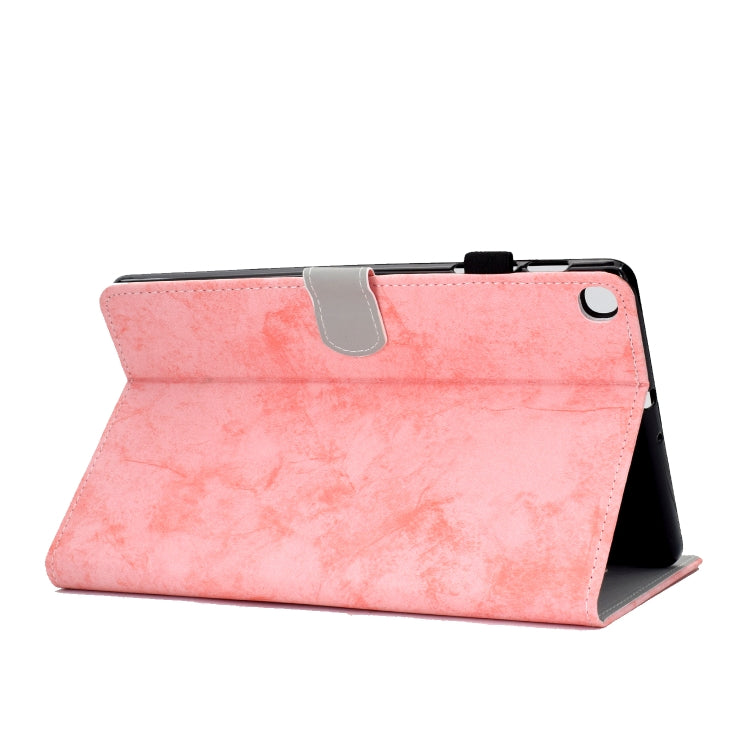 Marble Style Cloth Texture Leather Case with Bracket & Card Slot & Pen Slot & Anti Skid Strip