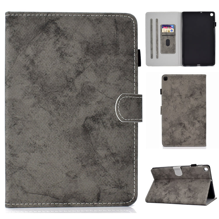 Marble Style Cloth Texture Leather Case with Bracket & Card Slot & Pen Slot & Anti Skid Strip