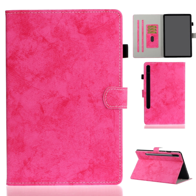 Marble Style Cloth Texture Leather Case with Bracket & Card Slot & Pen Slot & Anti Skid Strip