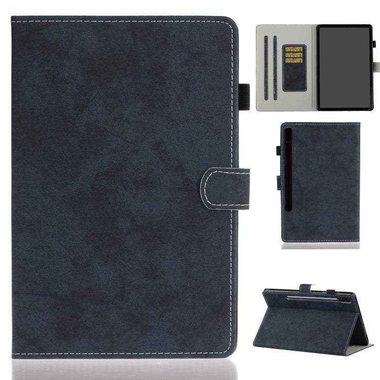 Marble Style Cloth Texture Leather Case with Bracket & Card Slot & Pen Slot & Anti Skid Strip