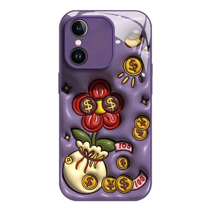 Liquid Glass TPU Soft Edge Shockproof Phone Case, For iPhone 13, For iPhone 12, For iPhone 12 Pro Max, For iPhone 12 Pro, For iPhone 11 Pro Max, For iPhone 11, For iPhone 11 Pro, For iPhone X / XS