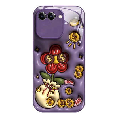 Liquid Glass TPU Soft Edge Shockproof Phone Case, For iPhone XR, For iPhone XS Max, For iPhone 7 Plus / 8 Plus