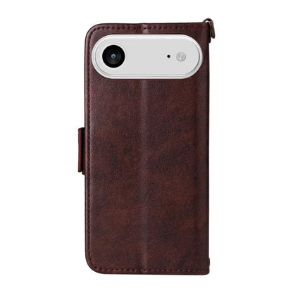 Multi-card Slots Crossbody Cowhide Leather Phone Case, For iPhone Air, For iPhone 16 Pro Max, For iPhone 16 Pro, For iPhone 16 Plus