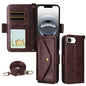 Multi-card Slots Crossbody Cowhide Leather Phone Case, For iPhone 18 Pro / 17 Pro, For iPhone 18 Pro Max / 17 Pro Max, For iPhone 17e / 16e, For iPhone 17