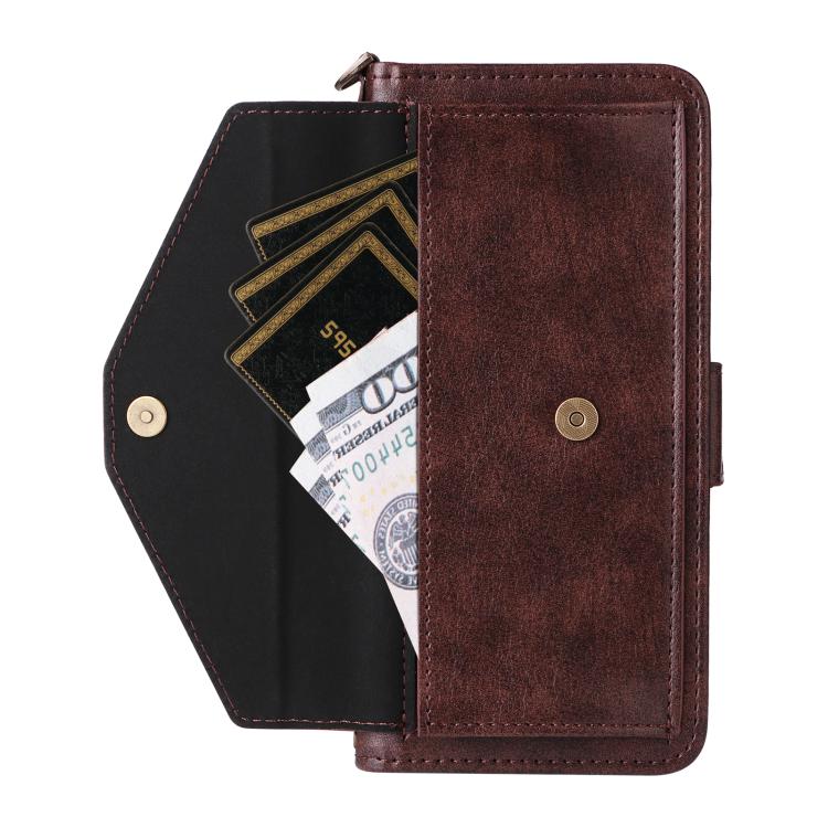 Multi-card Slots Crossbody Cowhide Leather Phone Case, For iPhone 16e, For iPhone 16 Pro Max, For iPhone 16 Pro, For iPhone 16 Plus