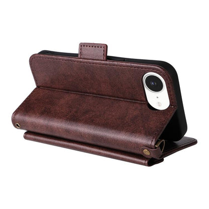 Multi-card Slots Crossbody Cowhide Leather Phone Case, For iPhone 16e, For iPhone 16 Pro Max, For iPhone 16 Pro, For iPhone 16 Plus