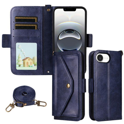 Multi-card Slots Crossbody Cowhide Leather Phone Case, For iPhone 18 Pro / 17 Pro, For iPhone 18 Pro Max / 17 Pro Max, For iPhone 17e / 16e, For iPhone 17