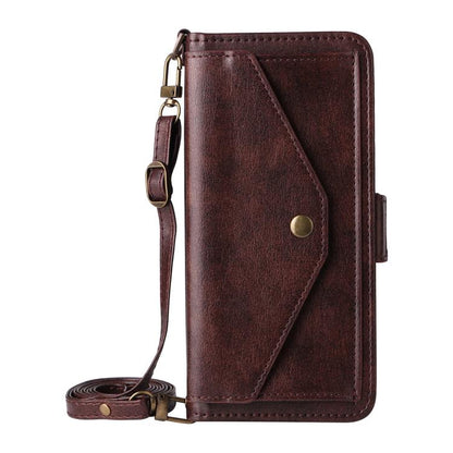 Multi-card Slots Crossbody Cowhide Leather Phone Case, For iPhone 17 Pro Max, For iPhone 17 Pro, For iPhone 17, For iPhone Air