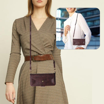 Multi-card Slots Crossbody Cowhide Leather Phone Case, For iPhone 17 Pro Max, For iPhone 17 Pro, For iPhone 17, For iPhone Air