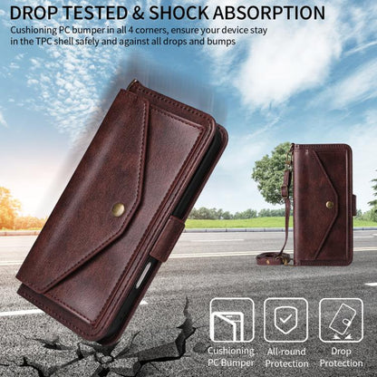 Multi-card Slots Crossbody Cowhide Leather Phone Case, For iPhone 18 Pro / 17 Pro, For iPhone 18 Pro Max / 17 Pro Max, For iPhone 17e / 16e, For iPhone 17