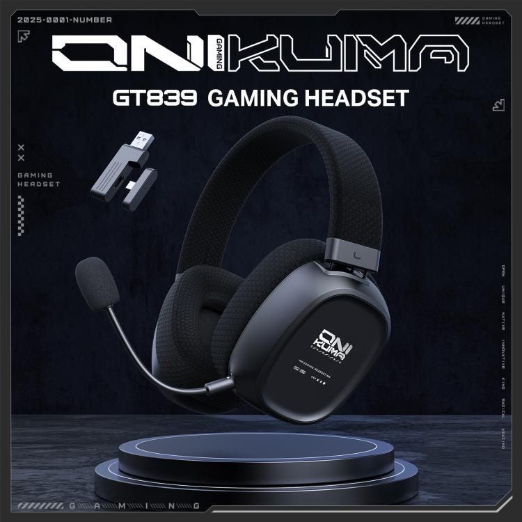 ONIKUMA GT839 Bluetooth 5.4 2.4G Wired E-sports Game Headset
