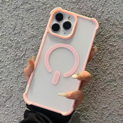 Semi-transparent Skin Feel Frosted MagSafe Phone Case, For iPhone 12 Pro, For iPhone 11 Pro Max, For iPhone 11