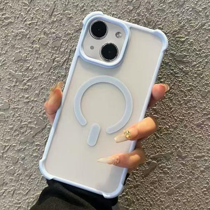 Semi-transparent Skin Feel Frosted MagSafe Phone Case, For iPhone 14 Plus, For iPhone 14, For iPhone 14 Pro