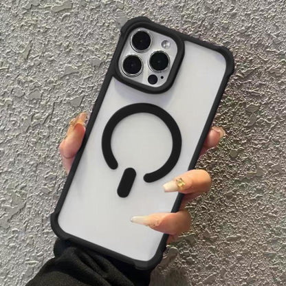 Semi-transparent Skin Feel Frosted MagSafe Phone Case, For iPhone 14 Plus, For iPhone 14, For iPhone 14 Pro