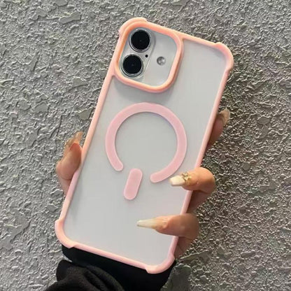 Semi-transparent Skin Feel Frosted MagSafe Phone Case, For iPhone 16 Plus, For iPhone 16, For iPhone 15 Pro Max