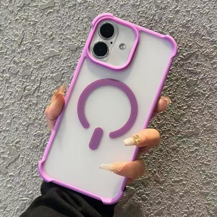 Semi-transparent Skin Feel Frosted MagSafe Phone Case, For iPhone 16 Plus, For iPhone 16, For iPhone 15 Pro Max