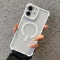 Semi-transparent Skin Feel Frosted MagSafe Phone Case, For iPhone 16 Plus, For iPhone 16, For iPhone 15 Pro Max