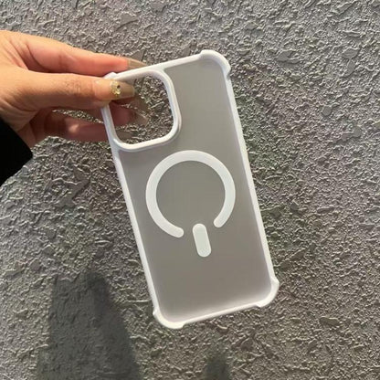 Semi-transparent Skin Feel Frosted MagSafe Phone Case, For iPhone 12 Pro, For iPhone 11 Pro Max, For iPhone 11