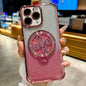 Gradient Glitter Spinning Top Holder Phone Case, For iPhone 11, For iPhone 11 Pro, For iPhone XS / X, For iPhone XR