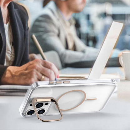 Bright Color Clear MagSafe Lens Frame Holder Phone Case