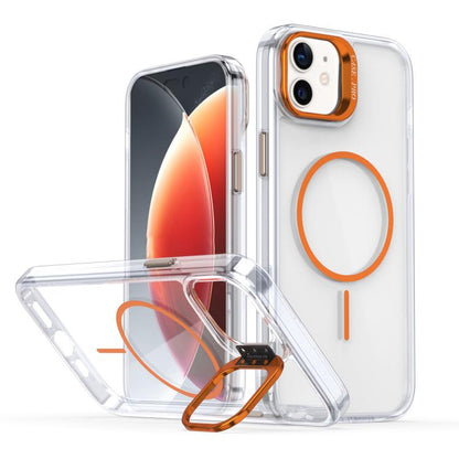 Bright Color Clear MagSafe Lens Frame Holder Phone Case
