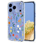 Flower Pattern Painted TPU Phone Case, For iPhone 17e / 16e, For iPhone 17 Pro Max, For iPhone 17 Pro, For iPhone 17
