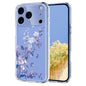 Flower Pattern Painted TPU Phone Case, For iPhone 17e / 16e, For iPhone 17 Pro Max, For iPhone 17 Pro, For iPhone 17