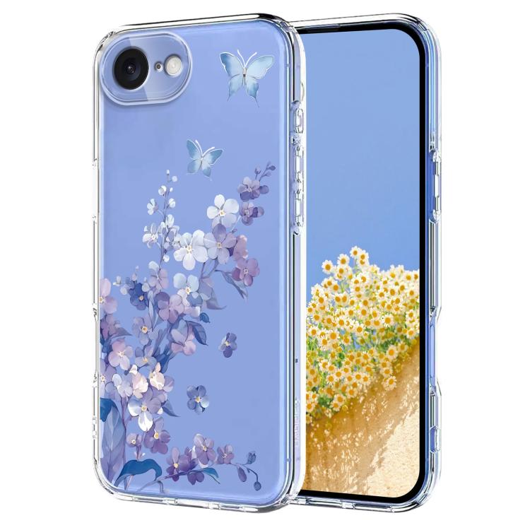 Flower Pattern Painted TPU Phone Case