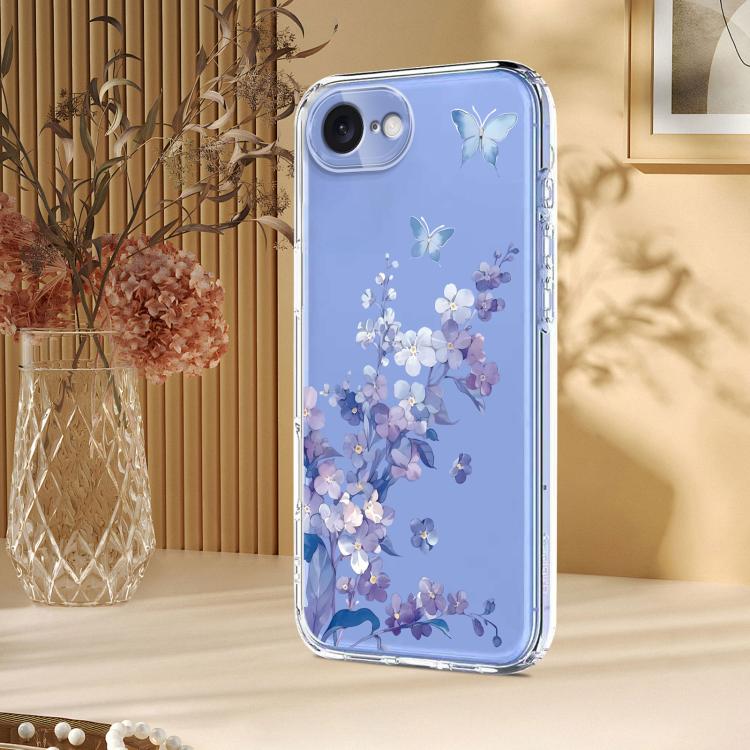 Flower Pattern Painted TPU Phone Case
