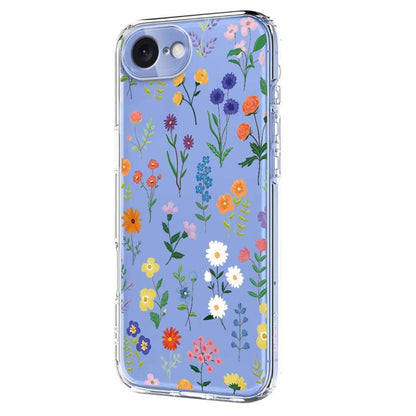 Flower Pattern Painted TPU Phone Case, For iPhone 17e / 16e, For iPhone 17 Pro Max, For iPhone 17 Pro, For iPhone 17, For iPhone Air