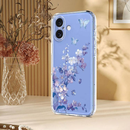 Flower Pattern Painted TPU Phone Case