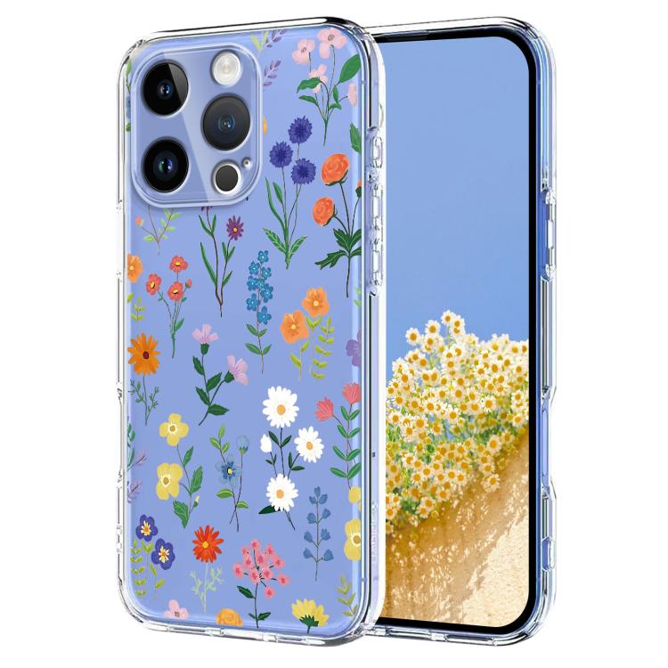 Flower Pattern Painted TPU Phone Case