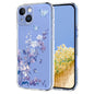 Flower Pattern Painted TPU Phone Case, For iPhone 14 Plus, For iPhone 14 / 13, For iPhone 14 Pro, For iPhone 14 Pro Max