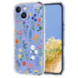 Flower Pattern Painted TPU Phone Case, For iPhone 14 Plus, For iPhone 14 / 13, For iPhone 14 Pro, For iPhone 14 Pro Max