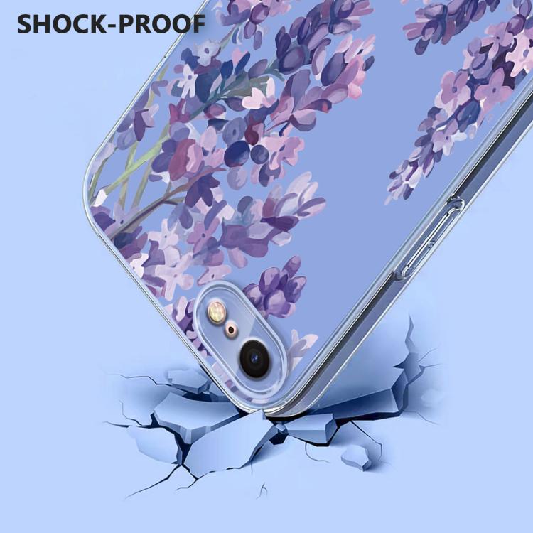 Flower Pattern Painted TPU Phone Case, For iPhone SE 2022 / 2020 / 8 / 7, For iPhone 13 Pro Max, For iPhone 13 Pro, For iPhone 13 mini