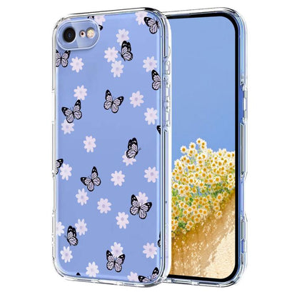 Flower Pattern Painted TPU Phone Case, For iPhone SE 2022 / 2020 / 8 / 7, For iPhone 13 Pro Max, For iPhone 13 Pro, For iPhone 13 mini