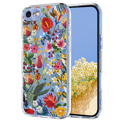 Flower Pattern Painted TPU Phone Case