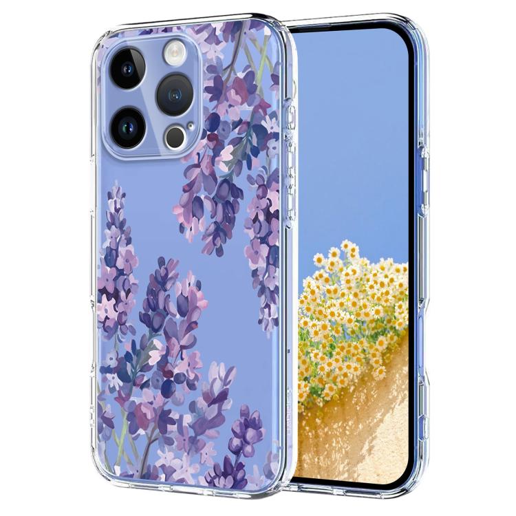 Flower Pattern Painted TPU Phone Case, For iPhone 12 Pro / 12, For iPhone 12 Pro Max, For iPhone 12 mini, For iPhone 11 Pro Max