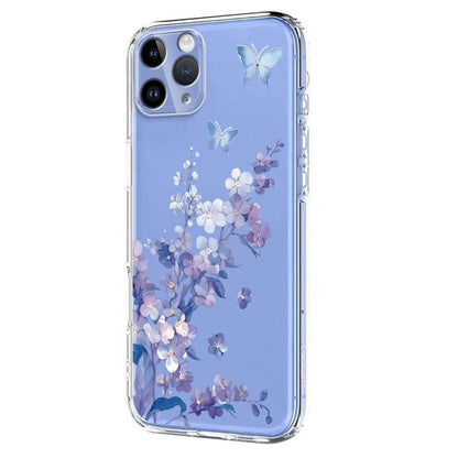 Flower Pattern Painted TPU Phone Case